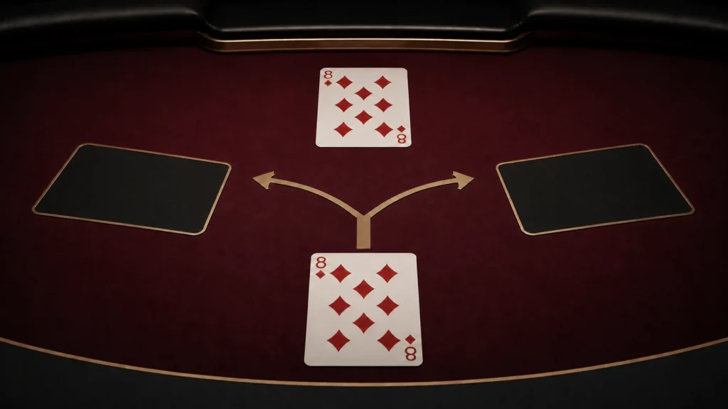 Casino War là gì: Hai lá bài đồng hạng minh họa quyết định trong Casino War