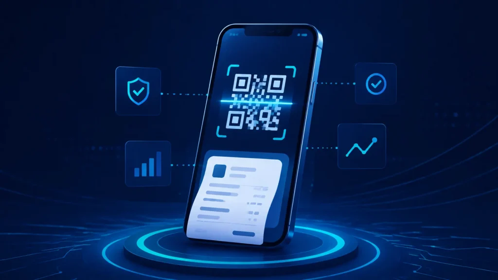 nạp tiền AD88 bằng mã QR: Minh họa kiểm tra mã QR trước khi nạp tiền AD88