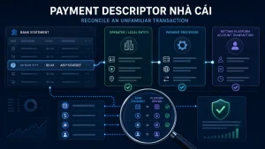 Payment descriptor nhà cái và quy trình đối chiếu tên giao dịch trên sao kê
